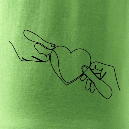 Dve ruky a srdce jedným ťahom