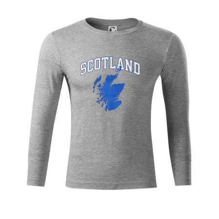Scotland nápis s mapou