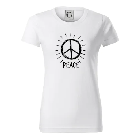 Peace symbol čiernobiely
