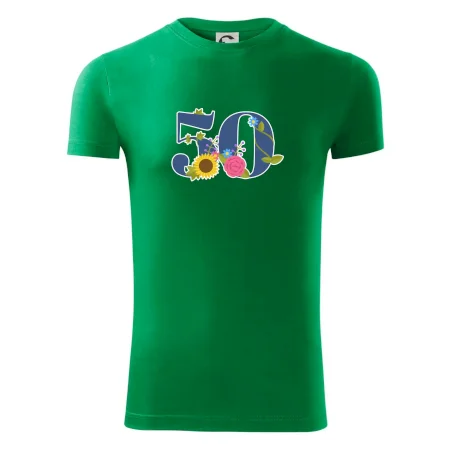 Kvetinové číslo kreslené - 50