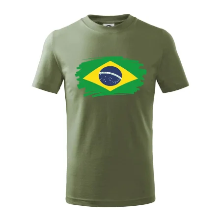 Brazília vlajka štetkou