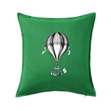 Teplovzdušný balón kreslený