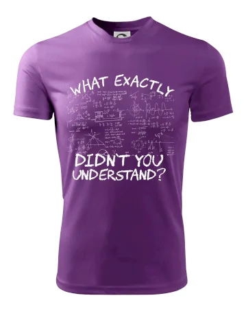 What exactly didn't you understand - physics