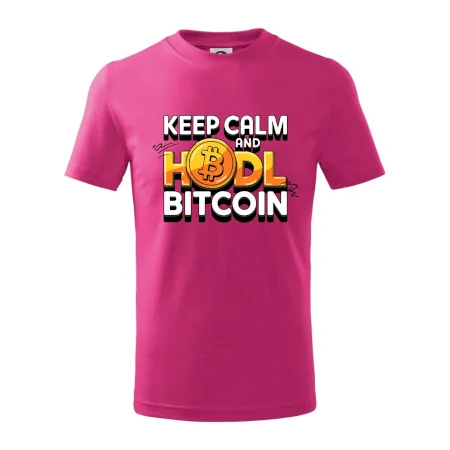 3D nápis Keep Calm and HODL Bitcoin