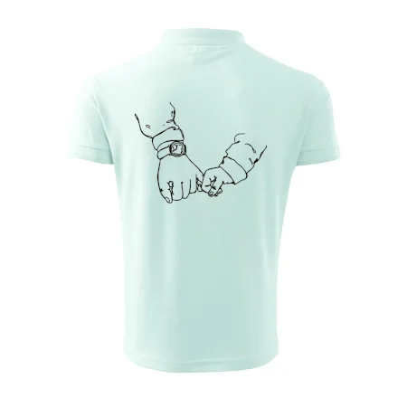 Otec a syn ruky obrys