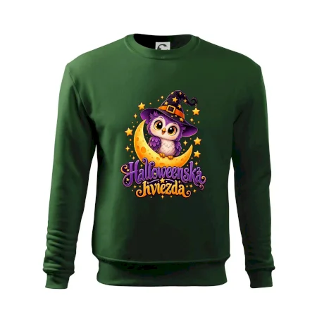 Halloweenska hviezda - sovička na mesiaci