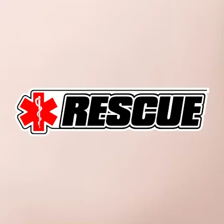 Záchranár rescue kríž červený