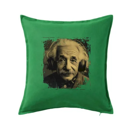 Albert Einstein so slúchadlami