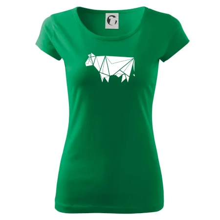 Origami krava z boku