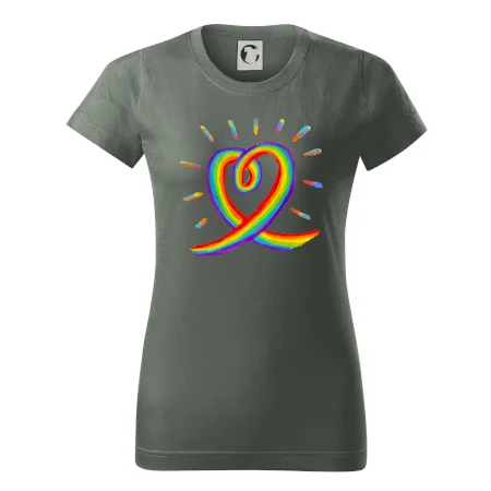 Srdce pride dúha kreslená