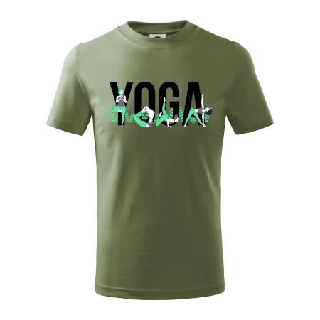 Yoga nápis farebný