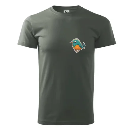 Vtáčik kreslený na prsníku