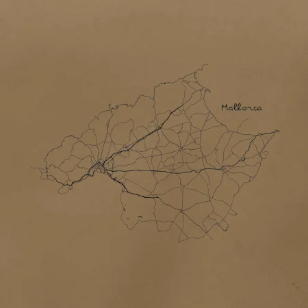 Mallorca - cestná mapa