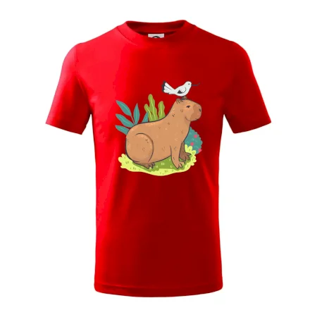 Kapybara a vtáčik