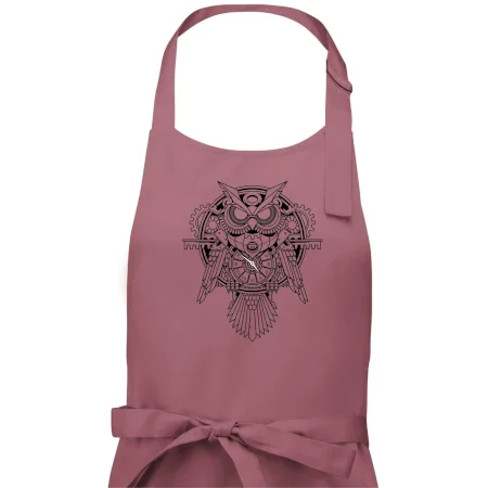 Steampunk sova čiernobiela