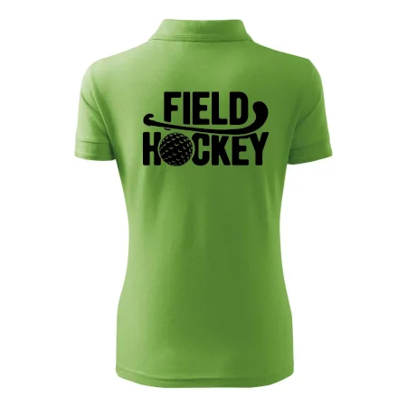 Field hockey loptička a nápis