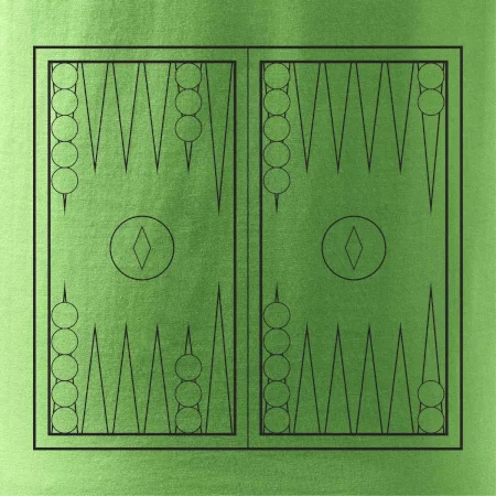 Backgammon čiernobiely