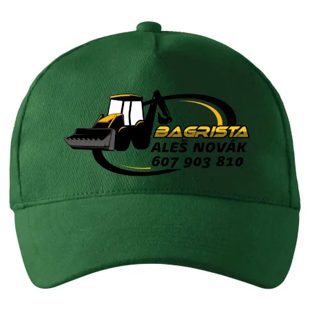 Bagrista v kruhu - vlastný nápis