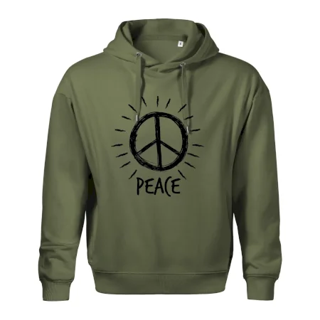 Peace symbol čiernobiely
