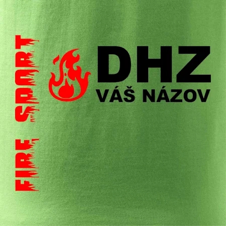 DHZ (oheň, firesport, názov sboru - vlastný nápis)