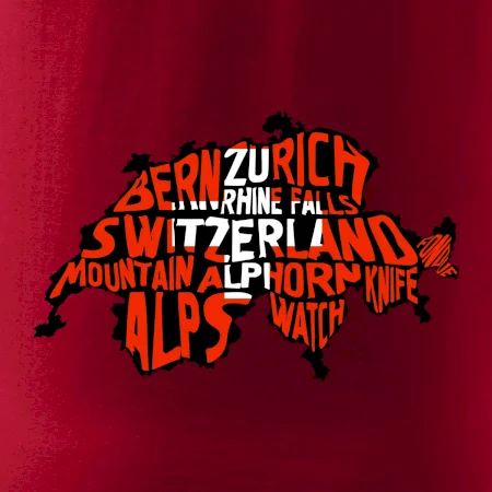 Mapy - názvy miest - Švajčiarsko