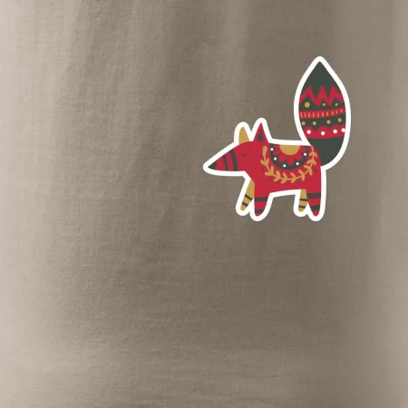 Folklór na prsníku líška