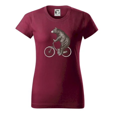 Medveď na bicykli