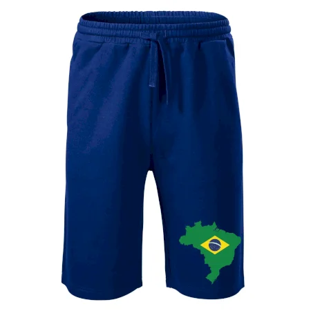 Brazília vlajka v mape