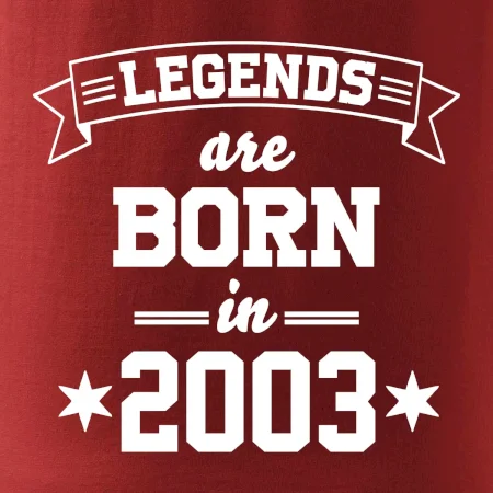 Legends are born in 2003