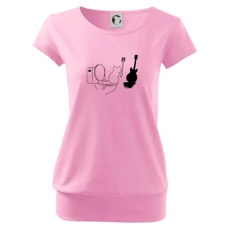 Mačka a gitara WC