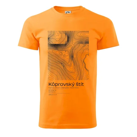 Kôprovský štít - vrstevnice v obdĺžniku
