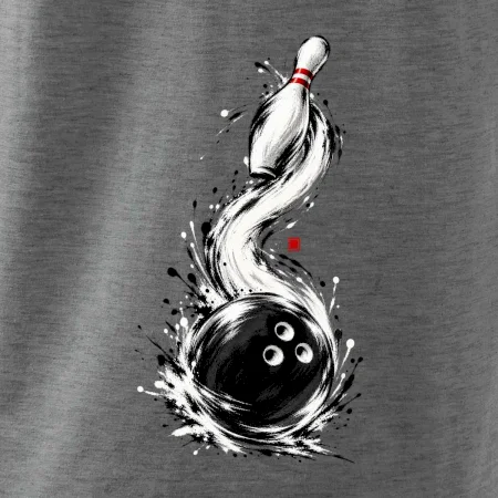Bowling japonská štětcová malba