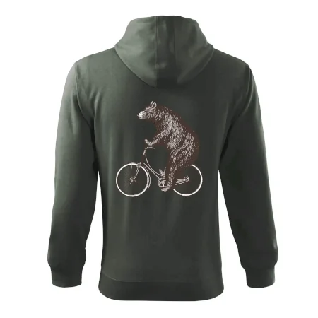 Medveď na bicykli