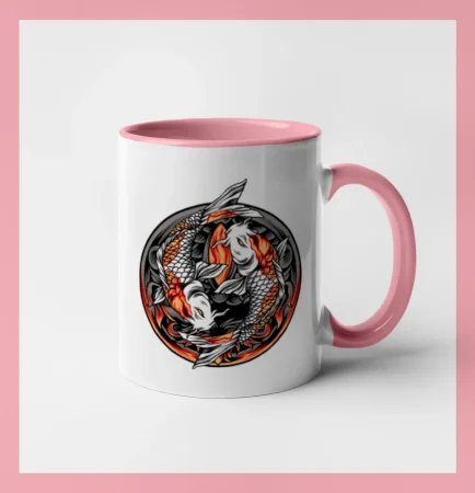 Yin & Yang Koi kapor - oranžový