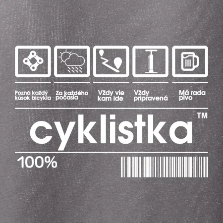 Čiarový kód - cyklista / cyklistka