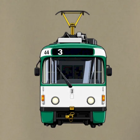 T3R SLF čelo tramvaje linka 3