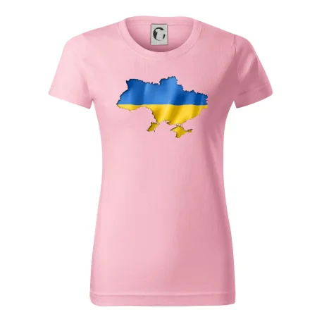 Ukrajina vlajka mapa