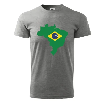 Brazília vlajka v mape