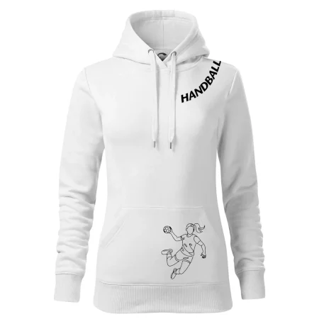 Handball nápis šikmo - dievča