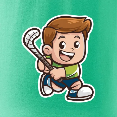 Ikona pozemný hokej chlapec