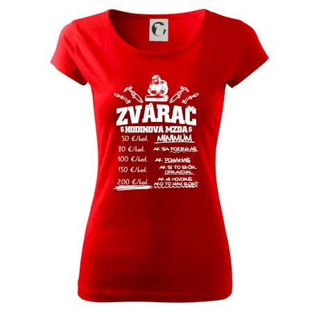 Hodinová mzda zvárač