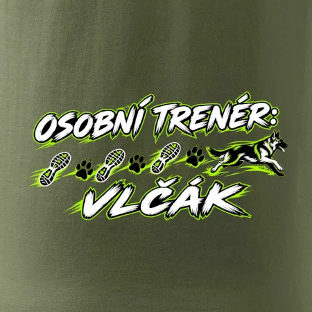 Osobní trenér vlčák - běžecký motiv