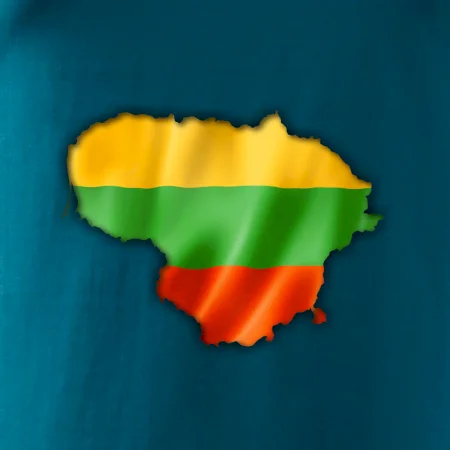 Litva vlajka mapa