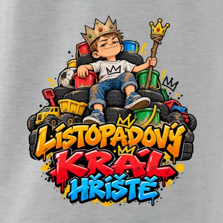 Novembrový kráľ detského ihriska na tróne