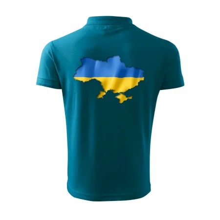 Ukrajina vlajka mapa