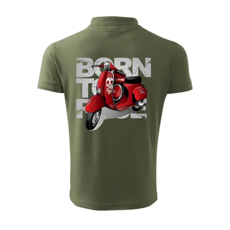 Scooter born to ride red