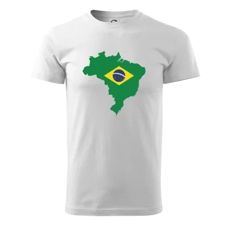 Brazília vlajka v mape