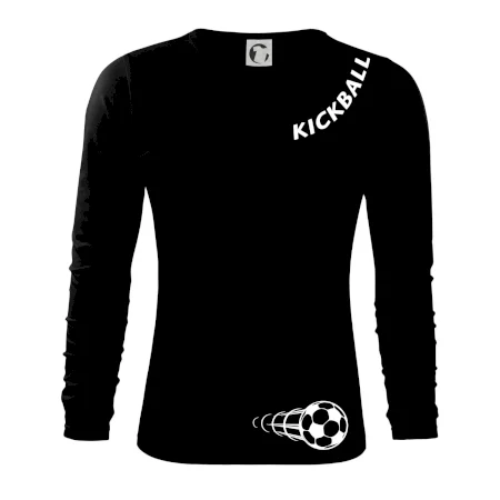 Kickball nápis šikmo