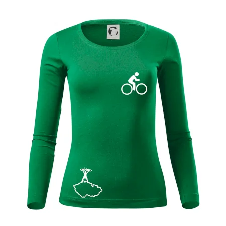 Mapa ČR + kolo na prsu