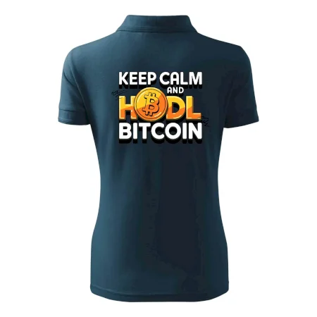 3D nápis Keep Calm and HODL Bitcoin